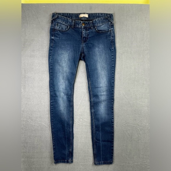 Free People Denim - Free People Skinny Jeans Womens 29 Waist Blue Denim Cute Stretch Y2K 90s 0600